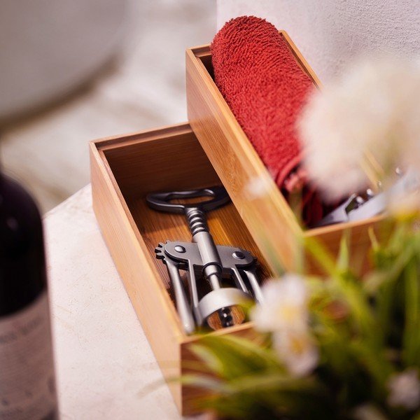 Бамбукова кутия , 22,5 x 7,5 x 6,35 cm - Compactor-image-1