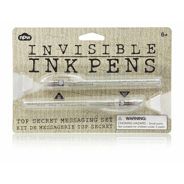 Sada 2 per s neviditelným inkoustem npw™ Top Secret