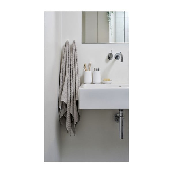 Сиво-кафява памучна кърпа 100x50 cm Classic - Zone-image-1