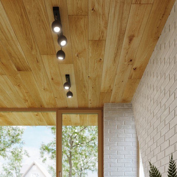 Черен прожектор 25x25 cm Ollo – Sollux-image-3