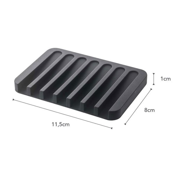 Черна подложка за сапун Flow - YAMAZAKI-image-2