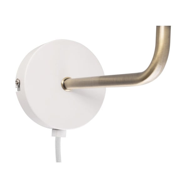 Стенна лампа в бяло-златист цвят, височина 25 cm Bonnet - Leitmotiv-image-2