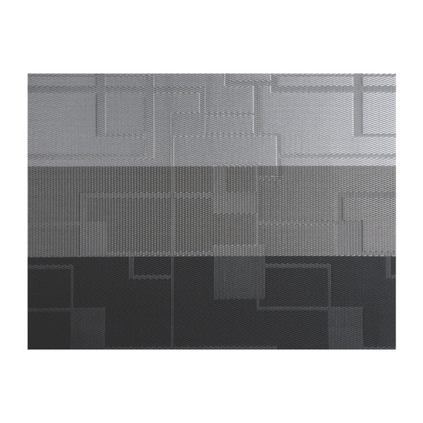 Сива пластмасова подложка Chiné Stripe, 30 x 45 cm - Tiseco Home Studio