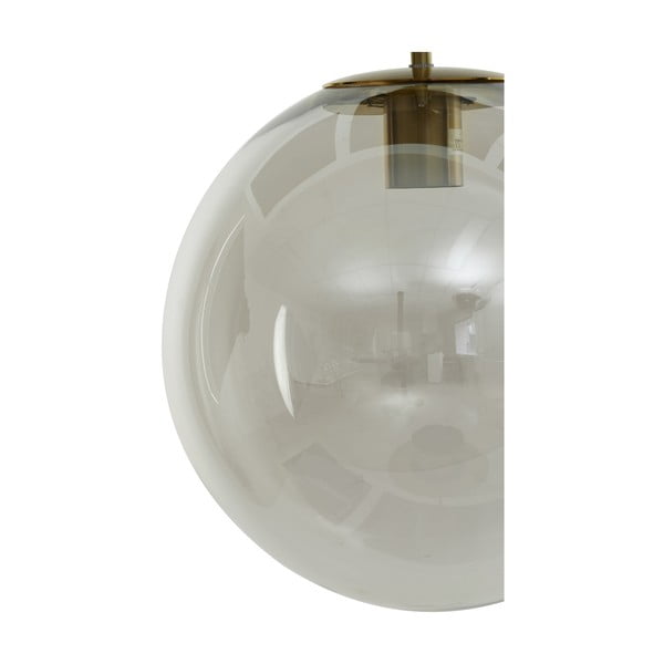 Висящо осветително тяло бронзово със стъклен абажур ø 40 cm Medina – Light & Living-image-4