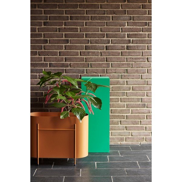 Оранжев метален саксия саксия - Hübsch-image-1