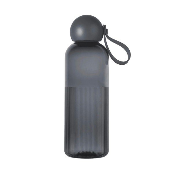 Тъмносива бутилка за пътуване бутилка  от рециклирана пластмаса 600 ml Ture – Sagaform