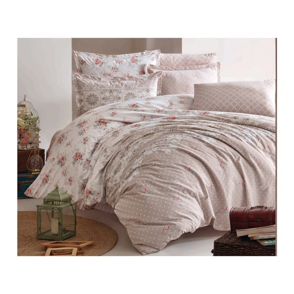 Комплект памучно спално бельо и чаршафи Simuna, 160 x 220 cm - Unknown