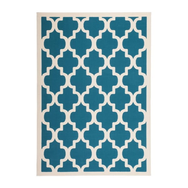 Modrý koberec Kayoom Maroc 2087, 200 x 290 cm