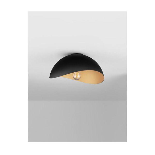 Матово черно/ в златист цвят метално осветително тяло за таван Opsi – Nova Luce-image-4