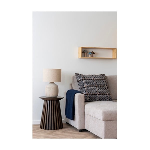 Кремава настолна лампа с текстилен абажур (височина 46,5 cm) Bilby – House Nordic-image-1