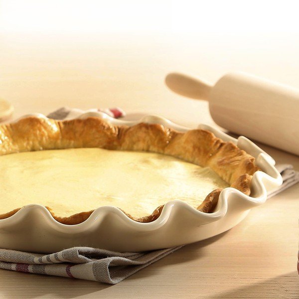 Плитка форма за торта в цвят слонова кост , ⌀ 33 см - Emile Henry-image-2