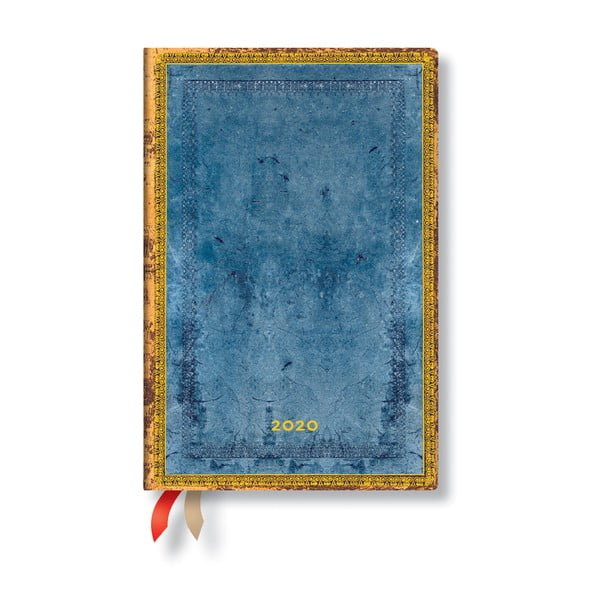Син дневник за 2020 г. с твърди корици , 160 страници Riviera - Paperblanks