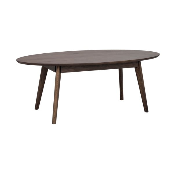 Тъмнокафява масичка за кафе от декор от дъб  65x130 cm Yumi – Rowico-image-2