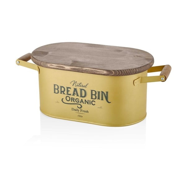 Кутия за хляб в златисто Хляб, дължина 48 cm - The Mia