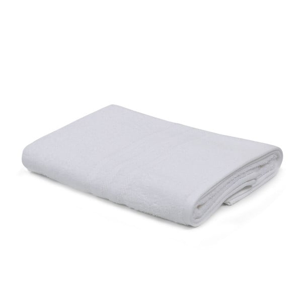 Бяла памучна кърпа за баня Owola, 70 x 140 cm - Unknown