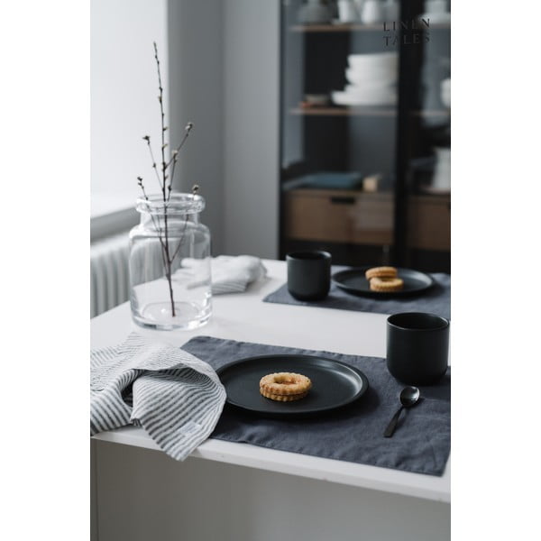 Тъмно сива ленена подложка, 35 x 45 cm - Linen Tales-image-1