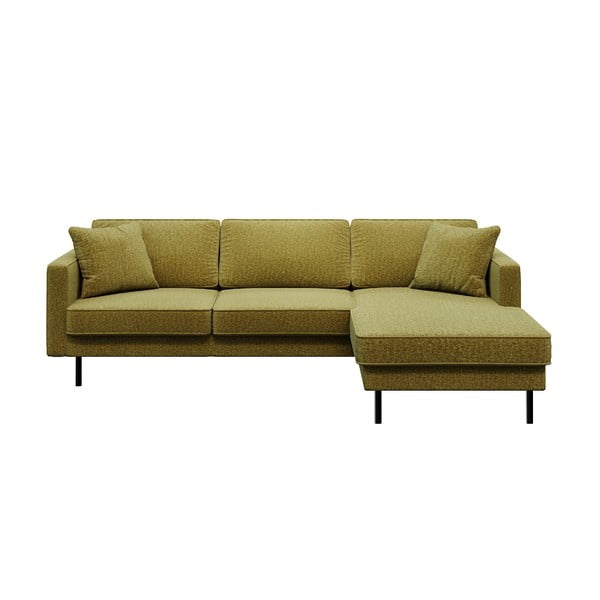Маслиненозелен ъглов диван , десен ъгъл Kobo - MESONICA