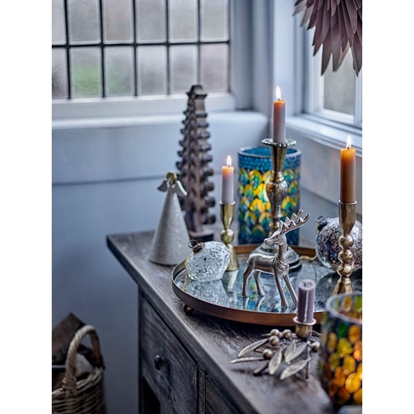 Стъклен декоративен поднос ø 35 cm Glacier – Bloomingville-image-1