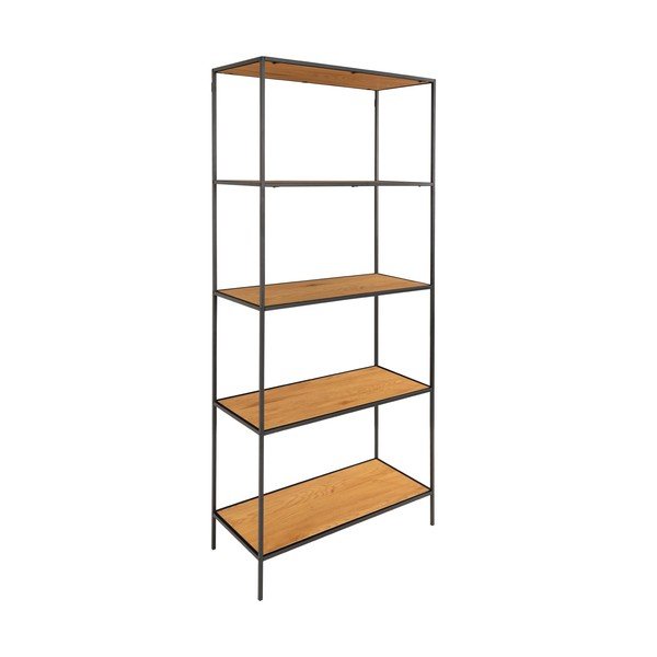 Етажерка за книги в дъбов декор в естествен цвят 80x170 cm Vita - House Nordic-image-2