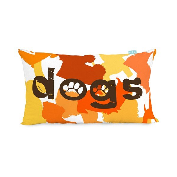 Двустранна памучна калъфка за възглавница 50 x 30 cm Dogs - Mr. Fox-image-2