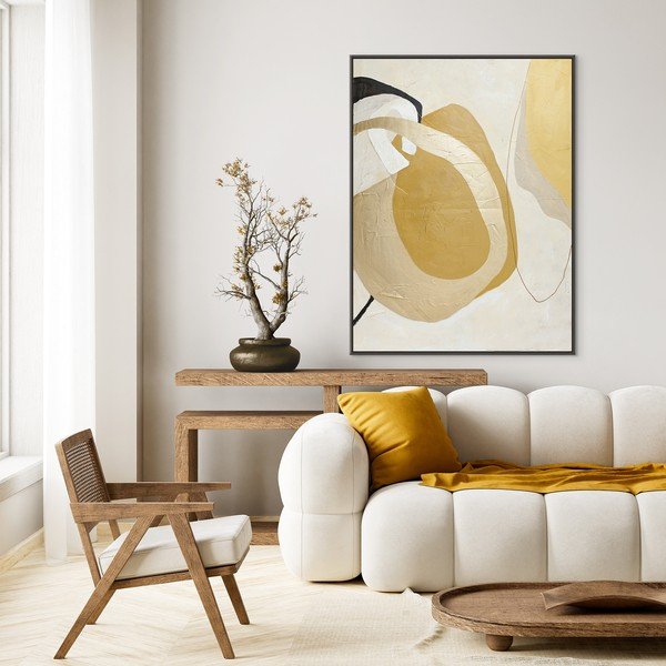 Ръчно рисувана картина с включена рамка/върху платно 91x121 cm Stardust – Malerifabrikken-image-1