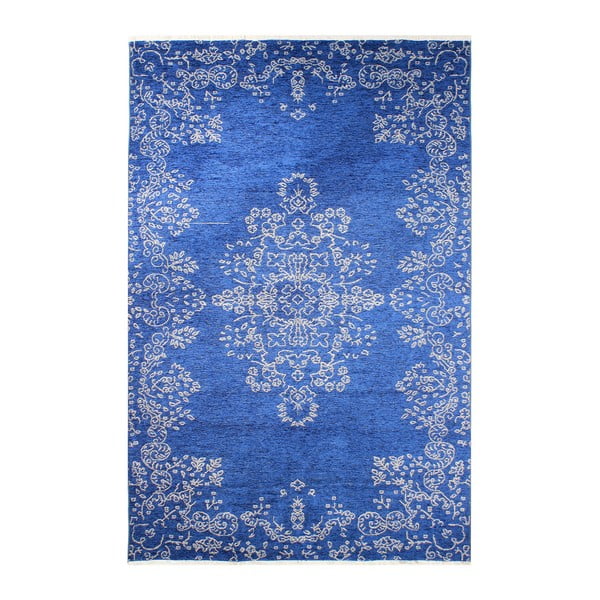 Modrý oboustranný koberec Maleah, 180 x 120 cm