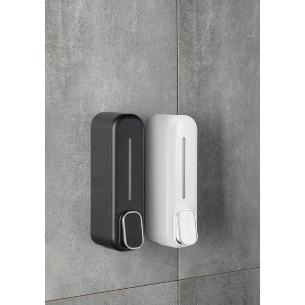 Черен стенен пластмасов диспенсер за сапун 350 ml Aqualine Mullet – Sapho-image-1