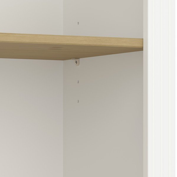 Бял шкаф за книги от бор 82x189 cm Nola - Tvilum-image-4