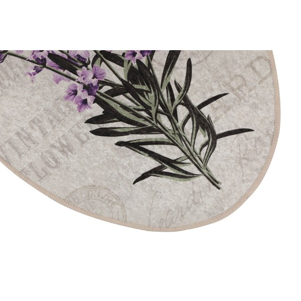 Лилави-бежови килими за баня в комплект от 3 бр. 60x100 cm Lavender – Foutastic-image-3