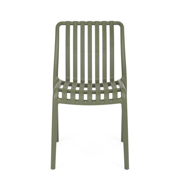 Зелен пластмасов градински стол Billie – Bizzotto-image-2