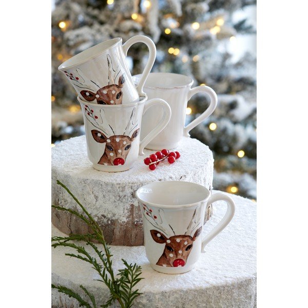 Коледна чаша от каменна керамика , 320 ml Deer Friends - Casafina-image-1