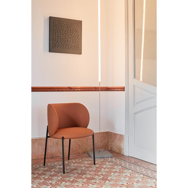 Оранжеви тапицирани трапезни столове в комплект 2 бр. Mogi – Teulat-image-1