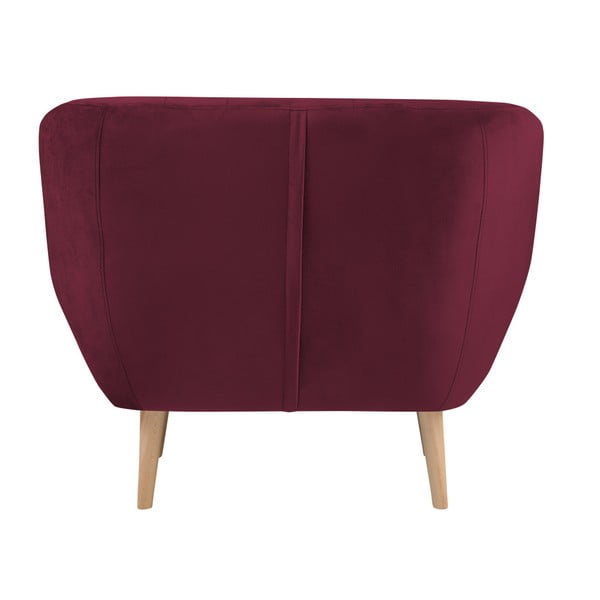 Vínově červené křeslo Mazzini Sofas Benito-image-3