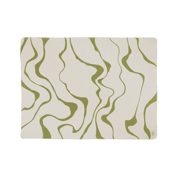 Зелено/кремаво одеяло 150x200 cm Felu – noo.ma-image-3