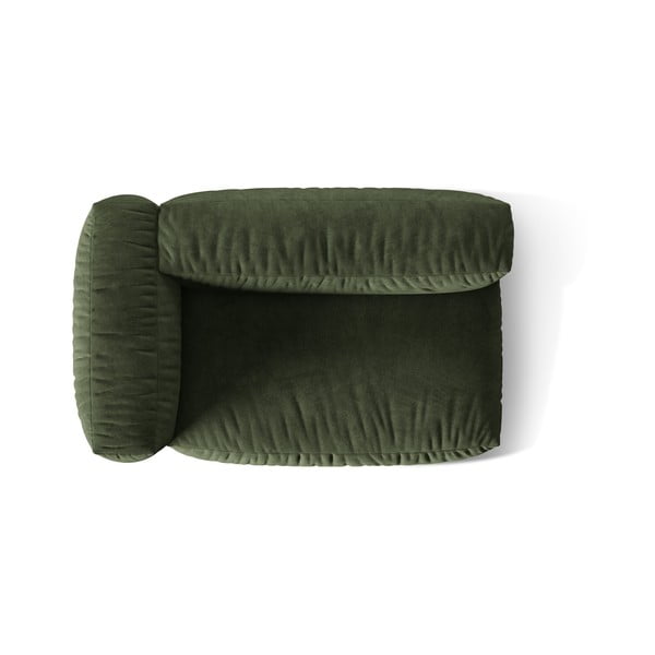 Зелен кадифен модул за диван (ляв ъгъл) Martina – Micadoni -image-3