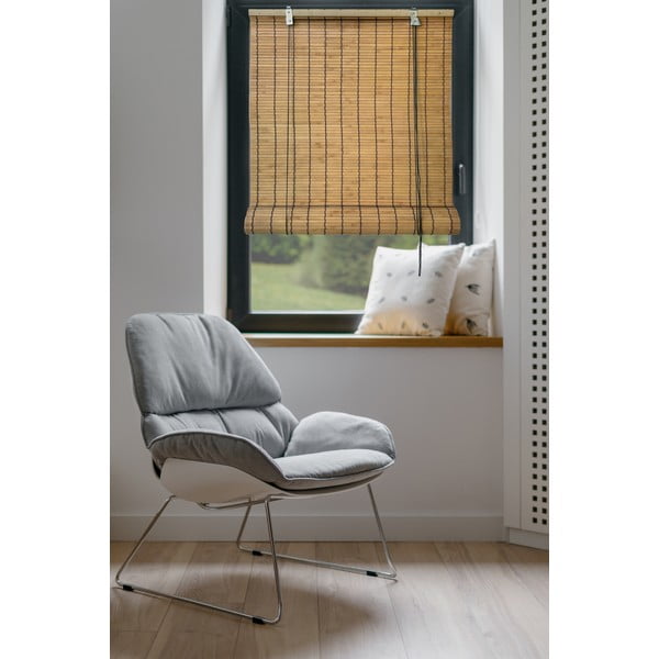 Бамбукова ролетна щора в естествен цвят 200x160 cm Zeva – Gardinia-image-1