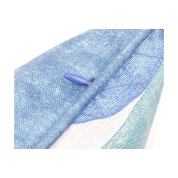 Синя калъфка за възглавница "Кръгове", 60 x 60 cm - WeLoveBeds-image-2