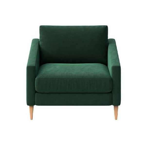Тъмнозелено кадифено кресло  Karoto - Ame Yens
