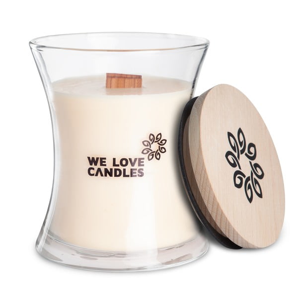 Свещ от соев восък, цвят слонова кост, време на горене 64 часа Cotton Breath - We Love Candles