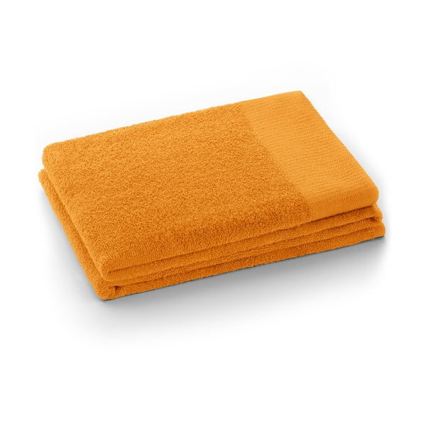 Оранжева памучна хавлиена кърпа от тери 70x140 cm Amari – Restilo