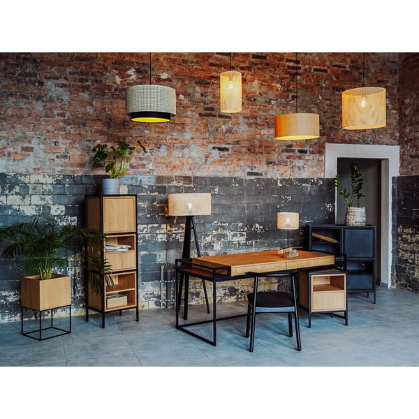 Черна етажерка в дъб 88x60 cm Skap - CustomForm-image-1