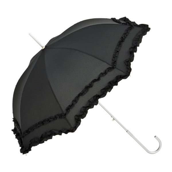 Черен обикновен чадър Mary - Von Lilienfeld