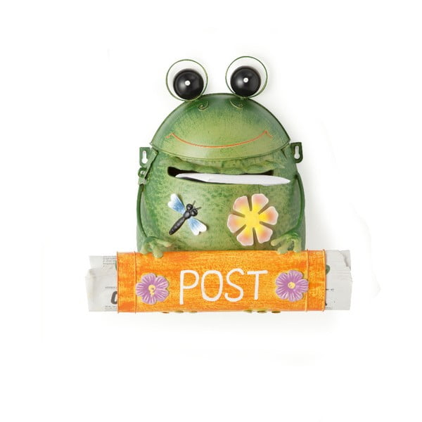 Оранжева метална пощенска кутия във формата на жаба Post - Brandani