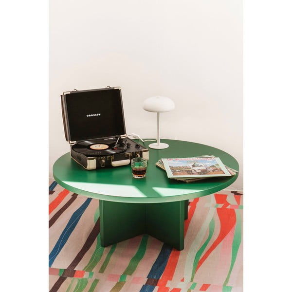 Тъмнозелена кръгла масичка за кафе ø 100 cm Pausa – Really Nice Things-image-1