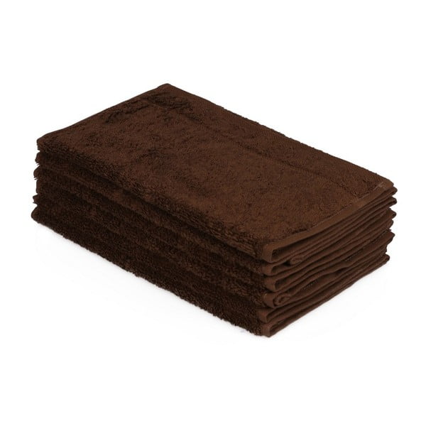 Комплект от шест кафяви кърпи , 50 x 30 cm - Beverly Hills Polo Club