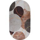 Миещ се килим в кремаво-кафяво 60x100 cm Oval - Vitaus