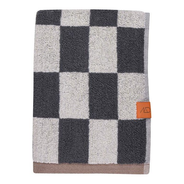 Антрацитни/бежови кърпи в комплект 2 бр. от органичен памук от тери 40x55 cm Retro – Mette Ditmer Denmark