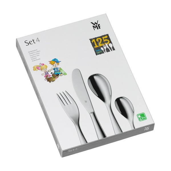 Комплект прибори за хранене от неръждаема стомана Cromargan® от 4 части за деца Zwerge - WMF-image-1