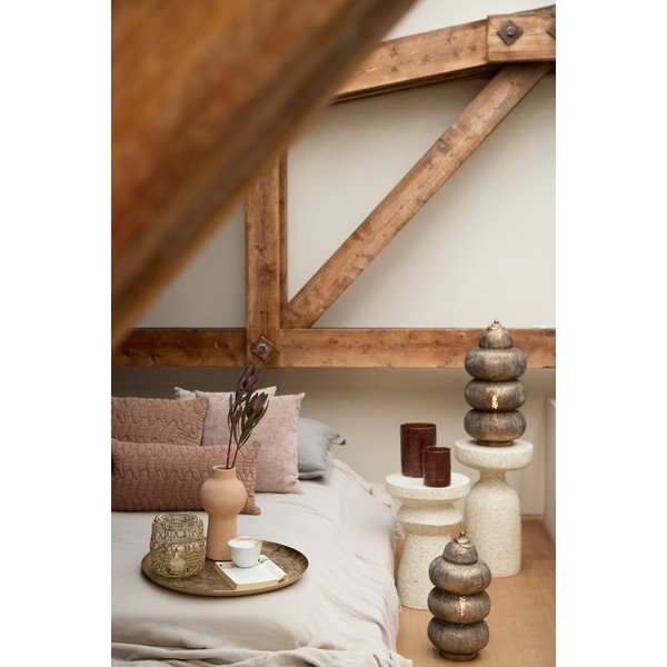 Кръгла странична масичка от terrazzo цимент ø 32 cm Sella – Light & Living-image-3