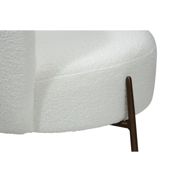 Бяло кресло от плат букле Orbit – DAN-FORM Denmark-image-1